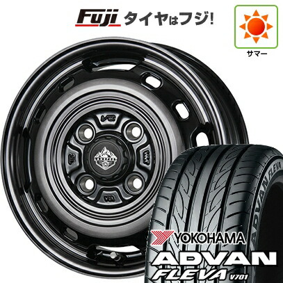 【新品 軽自動車】エブリイワゴン 夏タイヤ ホイール4本セット 165/50R15 ヨコハマ アドバン フレバV701 トピー ランドフット XFG 数量限定 4.5J 15インチ(送料無料)