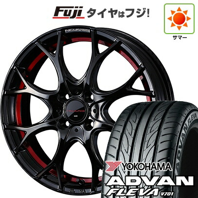 【新品 軽自動車】エブリイワゴン 夏タイヤ ホイール4本セット 165/50R15 ヨコハマ アドバン フレバV701 WEDS ウェッズ ノヴァリス ローグ UY 4.5J 15インチ(送料無料)