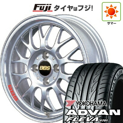 【新品国産車用4穴100】 夏タイヤ ホイール4本セット 195/45R16 ヨコハマ アドバン フレバV701 BBS JAPAN RG-F 6.5J 16インチ(送料無料)