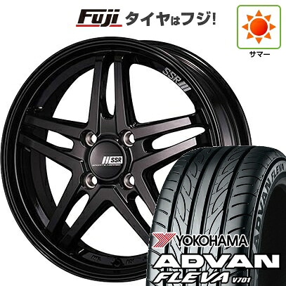 【新品 軽自動車】N-BOX タント スペーシア 夏タイヤ ホイール4本セット 165/55R15 ヨコハマ アドバン フレバV701 SSR GT GTV06 4.5J 15インチ(送料無料)