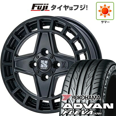【新品 軽自動車】エブリイワゴン 夏タイヤ ホイール4本セット 165/50R15 ヨコハマ アドバン フレバV701 MLJ エクストリームJ クアッド 4.5J 15インチ(送料無料)｜フジコーポレーション