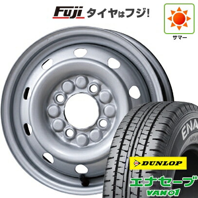 【新品 軽自動車】軽トラ 軽バン 夏タイヤ ホイール4本セット 145/80R12 80/78N ダンロップ エナセーブ VAN01 トピー スチールホイル M74 3.5J 12インチ(送料無料)｜フジコーポレーション