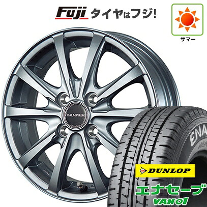 【新品】プロボックス/サクシード(リフトアップ) 夏タイヤ ホイール4本セット 185/80R14 102/100N ダンロップ エナセーブ VAN01 ブリヂストン バルミナ LS10 5J 14インチ(送料無料)｜フジコーポレーション