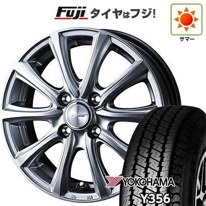 【新品 軽自動車】軽トラ 軽バン 夏タイヤ ホイール4本セット 145/80R12 80/78N ヨコハマ Y356 WEDS ウェッズ ジョーカー スマッシュ 3.5J 12インチ(送料無料)