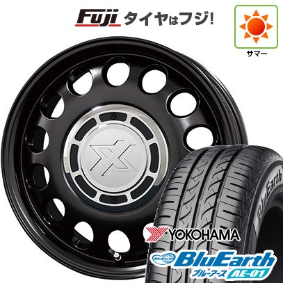 【新品 軽自動車】ハスラー デリカミニ(4WD) 夏タイヤ ホイール4本セット 165/60R15 ヨコハマ ブルーアース AE-01 コスミック クロスブラッド スティール 4.5J 15インチ(送料無料)
