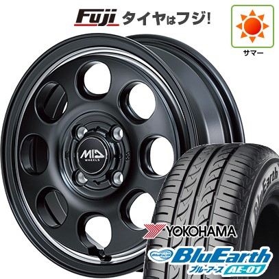 【新品 軽自動車】 夏タイヤ ホイール4本セット 165/55R14 ヨコハマ ブルーアース AE-01 MID WHEELS ガルシア パーム8 4.5J 14インチ(送料無料)|フジコーポレーション