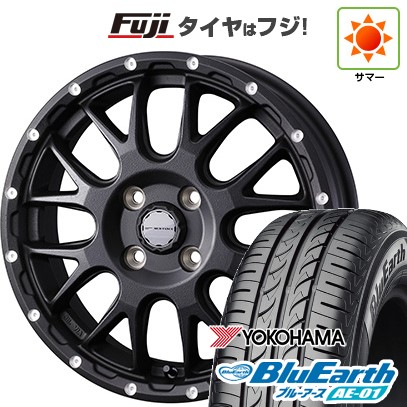 【新品 軽自動車】タフト ソリオ 夏タイヤ ホイール4本セット 165/65R15 ヨコハマ ブルーアース AE-01 WEDS ウェッズアドベンチャー マッドヴァンス 08 4.5J 15インチ(送料無料)