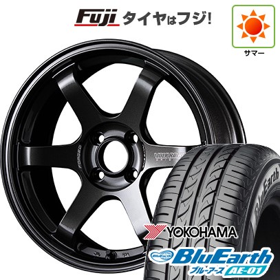 【新品 軽自動車】ハスラー デリカミニ(4WD) 夏タイヤ ホイール4本セット 165/60R15 ヨコハマ ブルーアース AE-01 RAYS レイズ ボルクレーシング TE37 ソニック 5.5J 15インチ(送料無料)