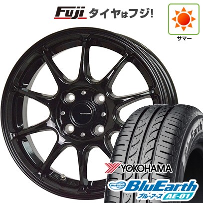 【新品 軽自動車】 夏タイヤ ホイール4本セット 155/65R13 ヨコハマ ブルーアース AE-01 ホットスタッフ ジースピード G-07 4J 13インチ(送料無料)