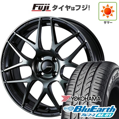 【新品 軽自動車】ハスラー デリカミニ(4WD) 夏タイヤ ホイール4本セット 165/60R15 ヨコハマ ブルーアース AE-01 WEDS ウェッズスポーツ SA-27R 5J 15インチ(送料無料)