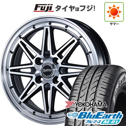 【新品 軽自動車】タフト ソリオ 夏タイヤ ホイール4本セット 165/65R15 ヨコハマ ブルーアース AE-01 ブレスト ビートステージ ES-C 4.5J 15インチ(送料無料)
