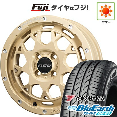 【新品 軽自動車】ハスラー デリカミニ(4WD) 夏タイヤ ホイール4本セット 165/60R15 ヨコハマ ブルーアース AE-01 RAYS レイズ デイトナ M9+ コレクション 5J 15インチ(送料無料)