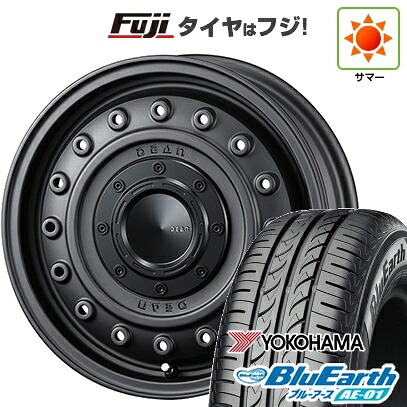 【新品 軽自動車】 夏タイヤ ホイール4本セット 165/55R14 ヨコハマ ブルーアース AE-01 クリムソン ディーン コロラド 4.5J 14インチ(送料無料)