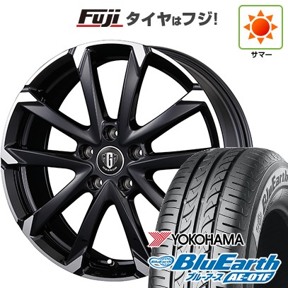 【新品国産車用5穴114.3】 夏タイヤ ホイール4本セット 195/60R16 ヨコハマ ブルーアース AE-01F コーセイ MZ-GROW C52S 6.5J 16インチ(送料無料)