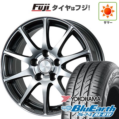 【新品国産車用5穴114.3】 夏タイヤ ホイール4本セット 195/60R16 ヨコハマ ブルーアース AE-01F ブリヂストン エコフォルム CRS23 6.5J 16インチ(送料無料)|フジコーポレーション