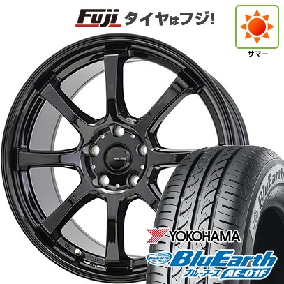 【新品国産車用5穴114.3】 夏タイヤ ホイール4本セット 205/55R16 ヨコハマ ブルーアース AE-01F ホットスタッフ ジースピード G-08 6.5J 16インチ(送料無料)|フジコーポレーション