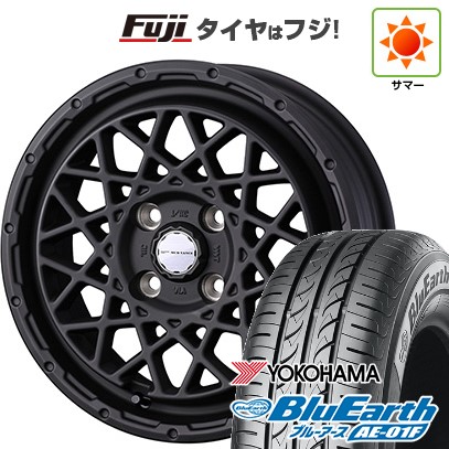 【新品国産車用4穴100】 夏タイヤ ホイール4本セット 165/70R14 ヨコハマ ブルーアース AE-01F WEDS ウェッズアドベンチャー マッドヴァンス 09 5J 14インチ(送料無料)｜フジコーポレーション