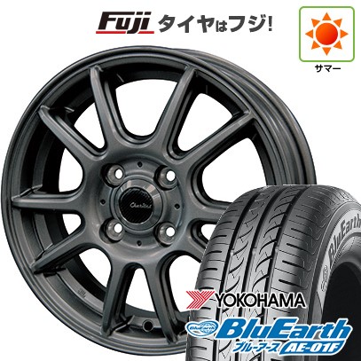 【新品国産車用4穴100】 夏タイヤ ホイール4本セット 175/65R15 ヨコハマ ブルーアース AE-01F テクノピア カリテス S416 5.5J 15インチ(送料無料)|フジコーポレーション