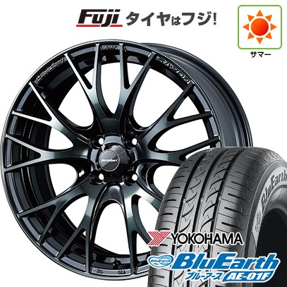 【新品国産車用4穴100】 夏タイヤ ホイール4本セット 195/55R16 ヨコハマ ブルーアース AE-01F WEDS ウェッズスポーツ SA-20R 6.5J 16インチ(送料無料)