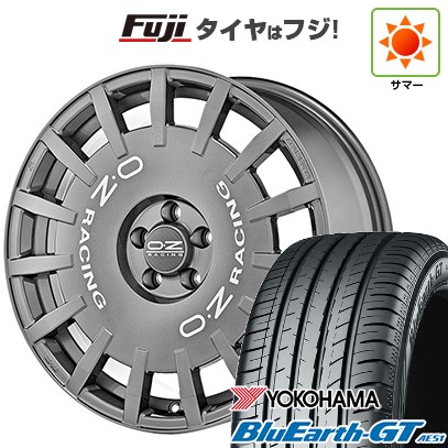 【新品国産車用5穴100】 夏タイヤ ホイール4本セット 225/40R18 ヨコハマ ブルーアース GT AE51 OZ ラリーレーシング 7.5J 18インチ(送料無料)