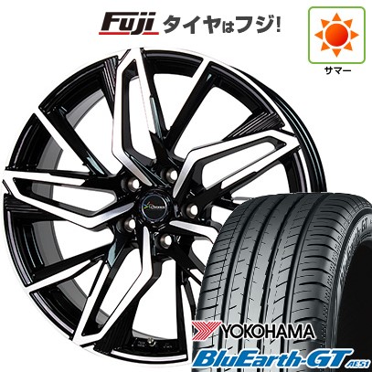【新品国産車用5穴114.3】 夏タイヤ ホイール4本セット 195/60R16 ヨコハマ ブルーアース GT AE51 ホットスタッフ クロノス CH-112 6.5J 16インチ(送料無料)