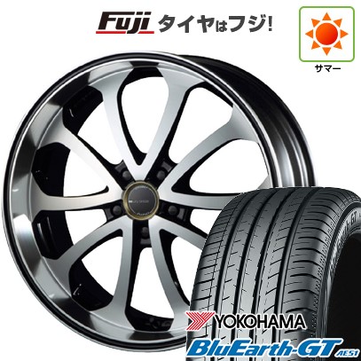 【新品国産車用5穴114.3】 夏タイヤ ホイール4本セット 225/40R19 ヨコハマ ブルーアース GT AE51 エムズスピード ジュノウ バベル【限定】 7.5J 19インチ(送料無料)