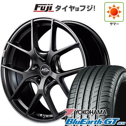 【新品国産車用5穴114.3】 夏タイヤ ホイール4本セット 225/50R18 ヨコハマ ブルーアース GT AE51 MID WHEELS MID EXCLUSIVE 025F 8J 18インチ(送料無料)