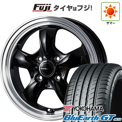 【新品国産車用4穴100】 夏タイヤ ホイール4本セット 185/65R15 ヨコハマ ブルーアース GT AE51 WEDS ウェッズ グラフト 5S 5.5J 15インチ(送料無料)