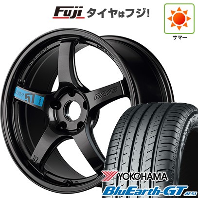 【新品国産車用5穴114.3】 夏タイヤ ホイール4本セット 205/50R17 ヨコハマ ブルーアース GT AE51 RAYS レイズ グラムライツ 57CR SPEC-M 7J 17インチ(送料無料)｜フジコーポレーション 105,500円