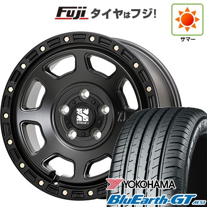 【新品国産車用5穴114.3】 夏タイヤ ホイール4本セット 225/50R18 ヨコハマ ブルーアース GT AE51 MLJ エクストリームJ XJ07 8J 18インチ(送料無料)|フジコーポレーション