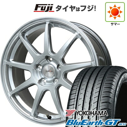 【新品国産車用5穴100】 夏タイヤ ホイール4本セット 215/40R18 ヨコハマ ブルーアース GT AE51 レアマイスター LMスポーツ LM-QR ハイパーシルバー 7.5J 18インチ(送料無料) 92,180円