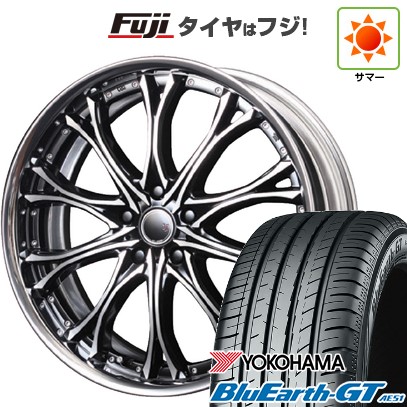 【新品国産車用5穴114.3】 夏タイヤ ホイール4本セット 235/40R19 ヨコハマ ブルーアース GT AE51 エムズスピード JJクロモ フルリバースリム 8J 19インチ(送料無料)｜フジコーポレーション