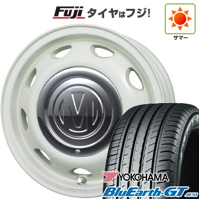 【新品国産車用4穴100】 夏タイヤ ホイール4本セット 175/65R15 ヨコハマ ブルーアース GT AE51 クリムソン ディーン ミニ 5J 15インチ(送料無料)