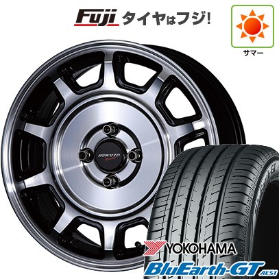 【新品国産車用4穴100】 夏タイヤ ホイール4本セット 185/65R15 ヨコハマ ブルーアース GT AE51 クリムソン ホクトレーシング 零式S 6J 15インチ(送料無料)|フジコーポレーション