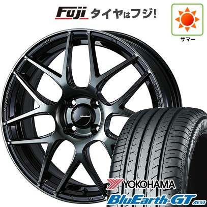 【新品国産車用4穴100】 夏タイヤ ホイール4本セット 185/55R16 ヨコハマ ブルーアース GT AE51 WEDS ウェッズスポーツ SA-27R 6.5J 16インチ(送料無料)