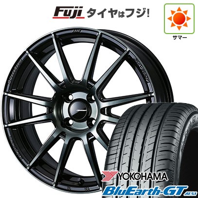 【新品国産車用4穴100】 夏タイヤ ホイール4本セット 185/55R16 ヨコハマ ブルーアース GT AE51 WEDS ウェッズスポーツ SA-62R 6.5J 16インチ(送料無料)