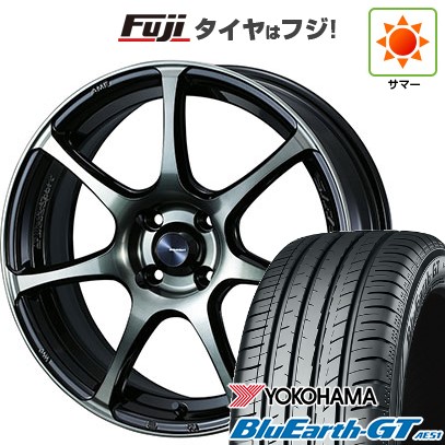 【新品国産車用4穴100】 夏タイヤ ホイール4本セット 195/50R16 ヨコハマ ブルーアース GT AE51 WEDS ウェッズスポーツ SA-75R 6.5J 16インチ(送料無料)