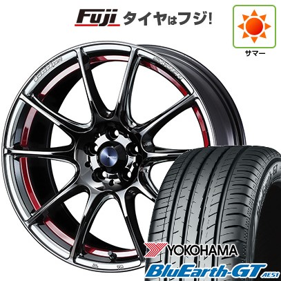 【新品】オーラ 夏タイヤ ホイール4本セット 205/50R17 ヨコハマ ブルーアース GT AE51 WEDS ウェッズスポーツ SA-25R 7J 17インチ(送料無料)|フジコーポレーション