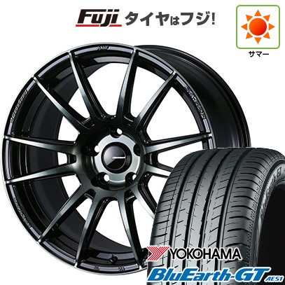 【新品国産車用5穴100】 夏タイヤ ホイール4本セット 225/40R18 ヨコハマ ブルーアース GT AE51 WEDS ウェッズ ウェッズスポーツ SA-62R 7.5J 18インチ(送料無料)