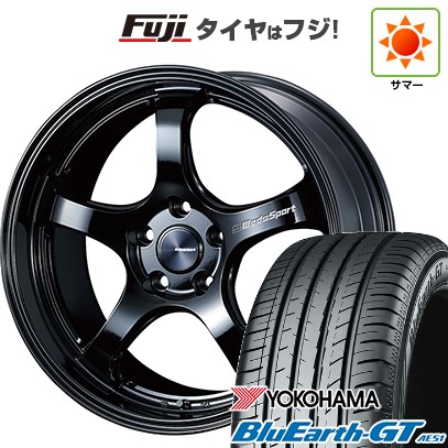 【新品国産車用5穴114.3】 夏タイヤ ホイール4本セット 235/40R19 ヨコハマ ブルーアース GT AE51 WEDS ウェッズスポーツ RN-05M 8J 19インチ(送料無料)