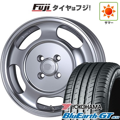 【新品国産車用4穴100】 夏タイヤ ホイール4本セット 175/65R15 ヨコハマ ブルーアース GT AE51 ENKEI エンケイ all オールセブンティーン 5.5J 15インチ(送料無料)｜フジコーポレーション