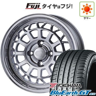 【新品国産車用4穴100】 夏タイヤ ホイール4本セット 185/55R15 ヨコハマ ブルーアース GT AE51 ENKEI エンケイ all オールナイン 6J 15インチ(送料無料)|フジコーポレーション
