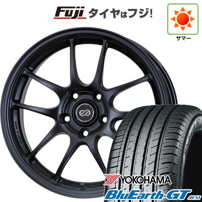 【新品国産車用5穴100】 夏タイヤ ホイール4本セット 215/40R18 ヨコハマ ブルーアース GT AE51 ENKEI エンケイ PerformanceLine PF01 7.5J 18インチ(送料無料)