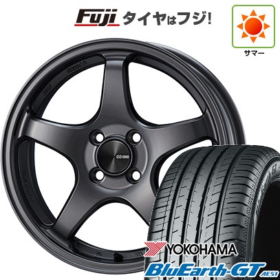 【新品国産車用4穴100】 夏タイヤ ホイール4本セット 185/55R15 ヨコハマ ブルーアース GT AE51 ENKEI エンケイ PerformanceLine PF05 6J 15インチ(送料無料)