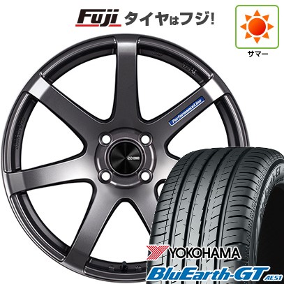 【新品国産車用4穴100】 夏タイヤ ホイール4本セット 185/55R15 ヨコハマ ブルーアース GT AE51 ENKEI エンケイ PerformanceLine PF07 6J 15インチ(送料無料)