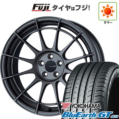 【新品国産車用5穴114.3】 夏タイヤ ホイール4本セット 225/45R18 ヨコハマ ブルーアース GT AE51 ENKEI エンケイ Racing Revolution NT03 RR 8J 18インチ(送料無料)|フジコーポレーション