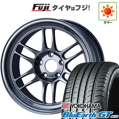 【新品国産車用5穴114.3】 夏タイヤ ホイール4本セット 215/50R17 ヨコハマ ブルーアース GT AE51 ENKEI エンケイ RP-F1 17インチ(送料無料)|フジコーポレーション
