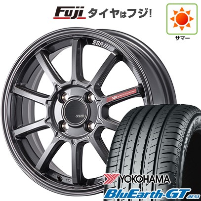 【新品国産車用4穴100】 夏タイヤ ホイール4本セット 185/60R16 ヨコハマ ブルーアース GT AE51 SSR GT GTV05 6J 16インチ(送料無料)