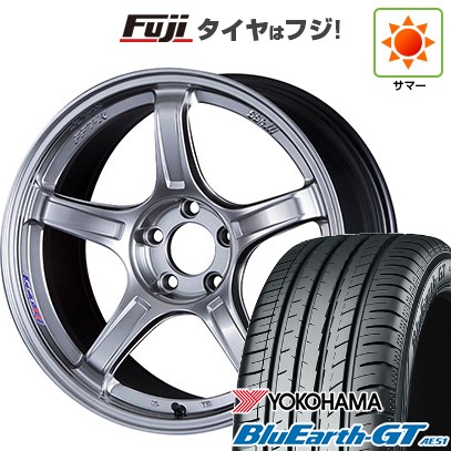 【新品国産車用5穴100】 夏タイヤ ホイール4本セット 225/40R18 ヨコハマ ブルーアース GT AE51 SSR GT GTX03 7.5J 18インチ(送料無料)