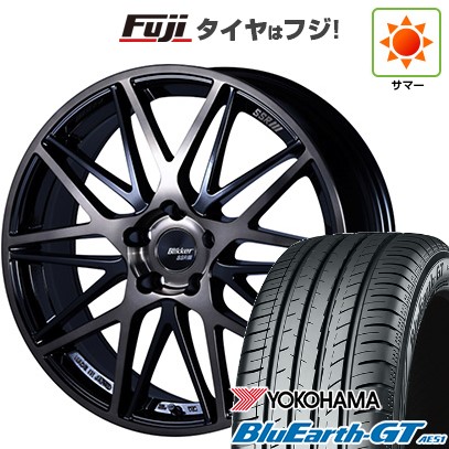 【新品】フリード 5穴/114 夏タイヤ ホイール4本セット 205/45R17 ヨコハマ ブルーアース GT AE51 SSR ブリッカー 01M 7J 17インチ(送料無料)